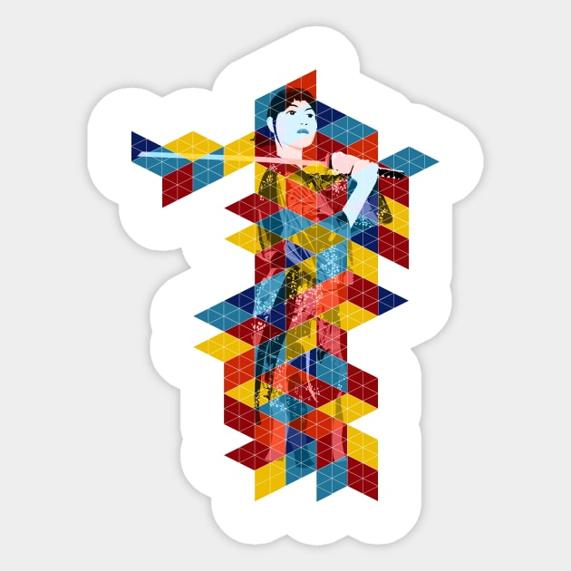 Geo Girl Sticker by n23tees